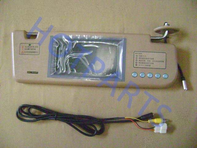 SUN VISOR INTEGRATED DISPLAY SCREEN