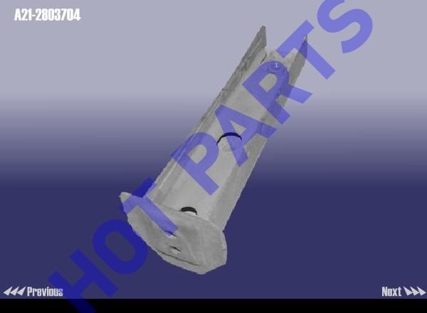 картинка КРОНШТЕЙН ПЕРЕДНЕГО БАМПЕРА ПРАВЫЙ  A21-2803704