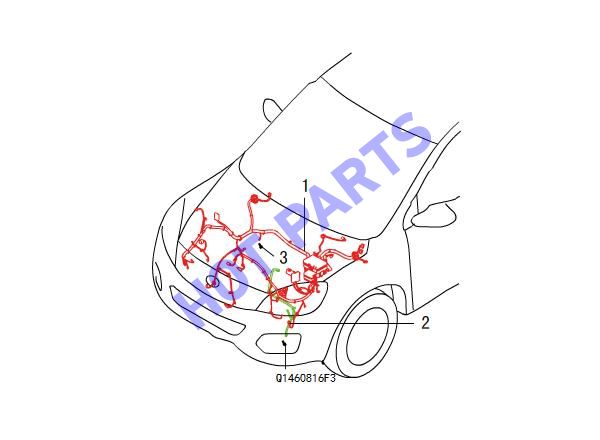 Жгут проводов подкапотный
